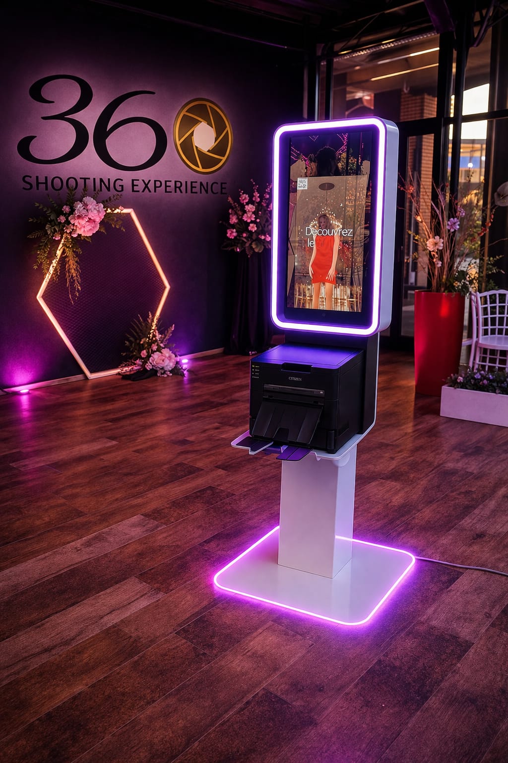 Photobooth devant le mur 360 Shooting Experience